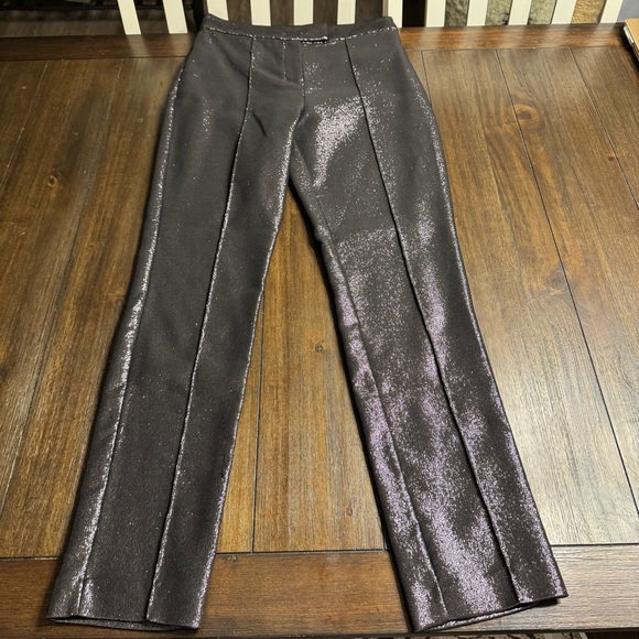Ramy Brook Saylor Pant Zinc Metallic Shimmer Size 4 NWT - Picture 5 of 14